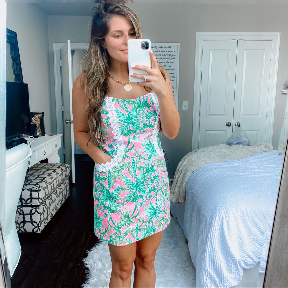NWT: Shelli Stretch Dress Prosecco Pink